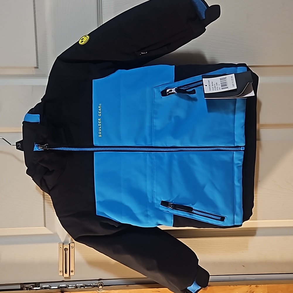 BOULDER GEAR BOYS GRIT JACKET: BLUE/BLACK: NEW WITH TAGS: SIZE 4